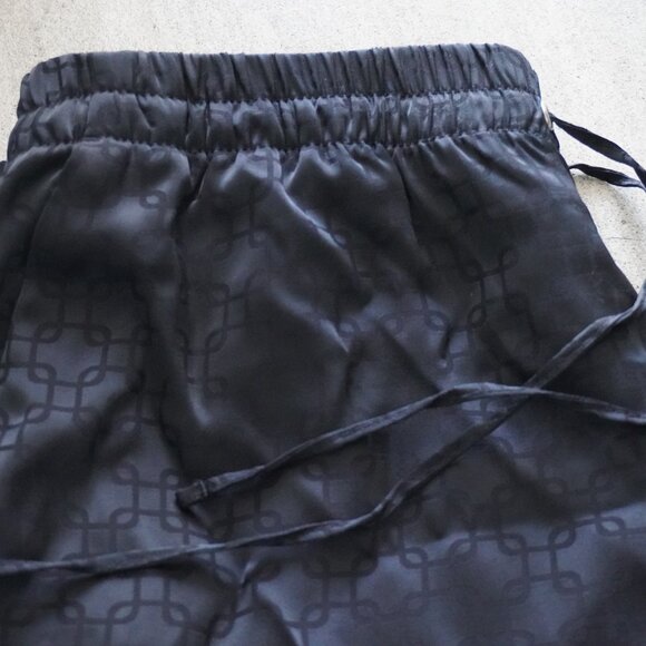 H&M - Wide-Leg Drawstring Pants - BLACK - Picture 5 of 5